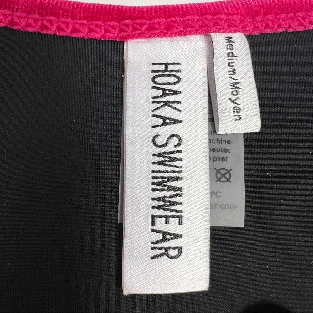 NWOT Hoaka Swimwear Fushsia Velvet Swim Bottoms Size Medium - Picture 7 of 10